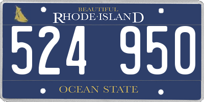 RI license plate 524950