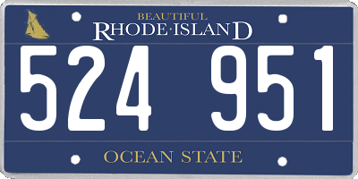 RI license plate 524951