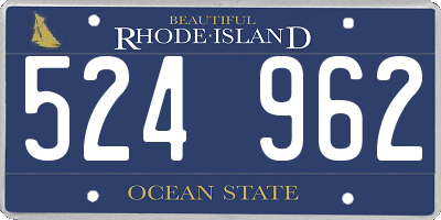 RI license plate 524962