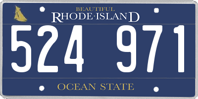 RI license plate 524971
