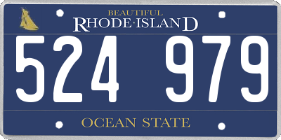 RI license plate 524979