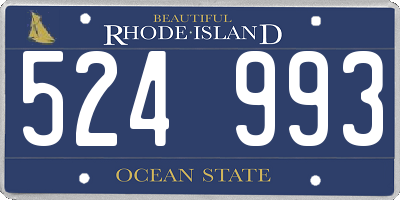 RI license plate 524993