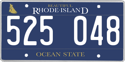 RI license plate 525048