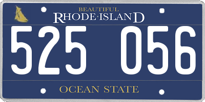 RI license plate 525056