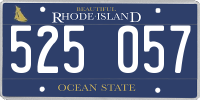 RI license plate 525057