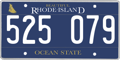 RI license plate 525079