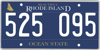 RI license plate 525095