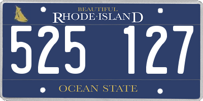 RI license plate 525127