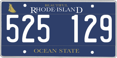 RI license plate 525129