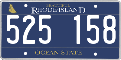 RI license plate 525158