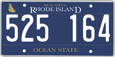 RI license plate 525164