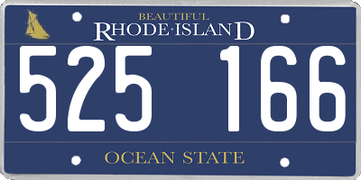 RI license plate 525166