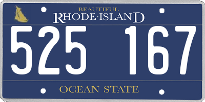 RI license plate 525167