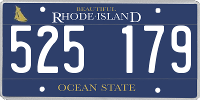 RI license plate 525179