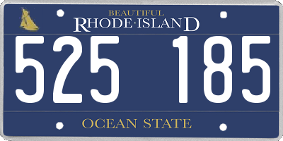RI license plate 525185