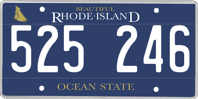 RI license plate 525246