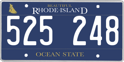 RI license plate 525248