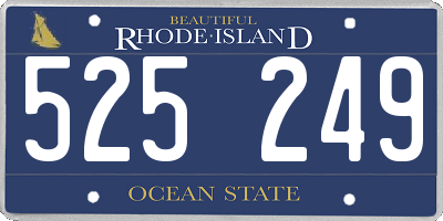 RI license plate 525249