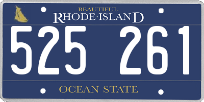 RI license plate 525261