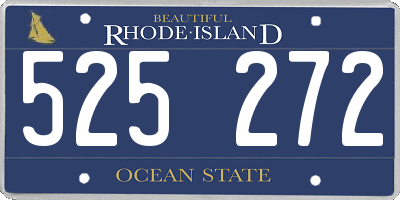 RI license plate 525272