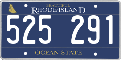 RI license plate 525291