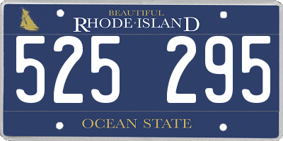 RI license plate 525295