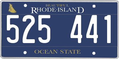 RI license plate 525441