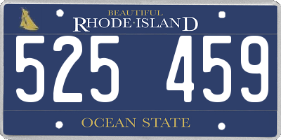 RI license plate 525459