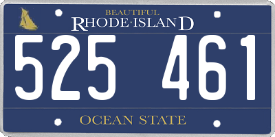 RI license plate 525461