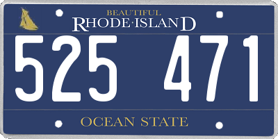 RI license plate 525471
