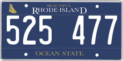 RI license plate 525477