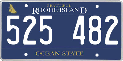RI license plate 525482