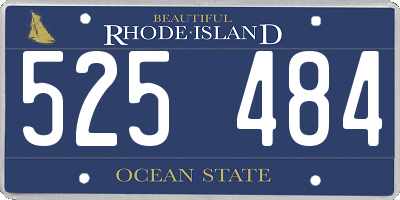 RI license plate 525484