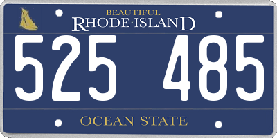RI license plate 525485