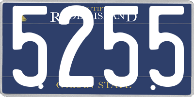 RI license plate 5255