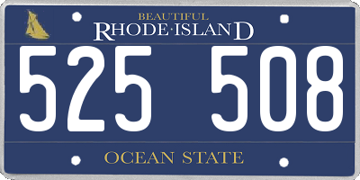 RI license plate 525508