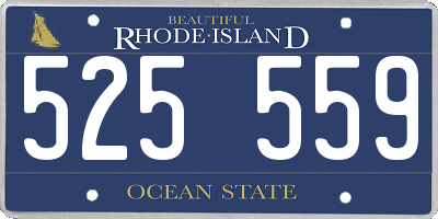 RI license plate 525559