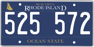 RI license plate 525572