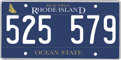 RI license plate 525579