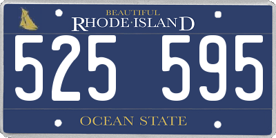 RI license plate 525595