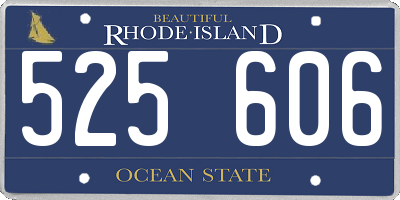 RI license plate 525606