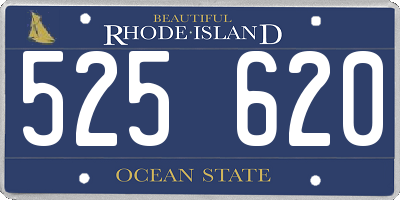 RI license plate 525620