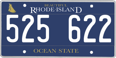 RI license plate 525622
