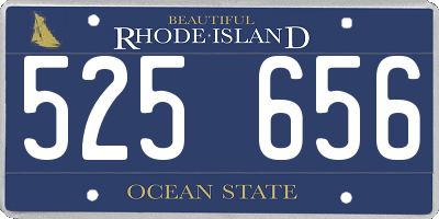 RI license plate 525656