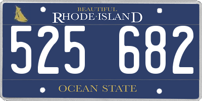 RI license plate 525682