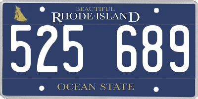 RI license plate 525689