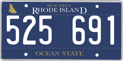 RI license plate 525691
