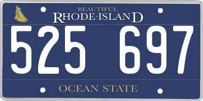 RI license plate 525697