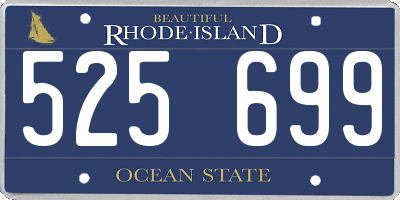 RI license plate 525699