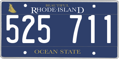 RI license plate 525711